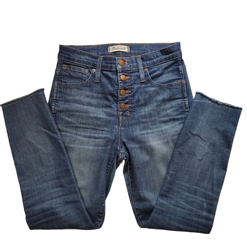 Madewell 10" Rise Skinny Button Fly-Sz 25